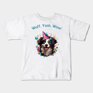 Woofy Adventure - Funny Dog Design Kids T-Shirt